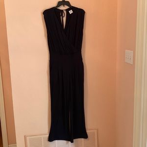 CAbi Downtown Jumpsuit (Item 5577).  Black one piece jumpsuit in M.